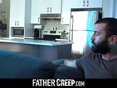 Huge cock creepy dads pound stud in threesomeFATHERCREEP.COM