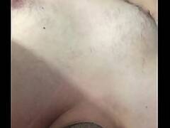 Edging My Small Uncut Hairy Cock