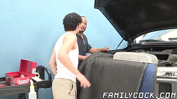 Shy stepson creied after hardcore taboo interracial sex