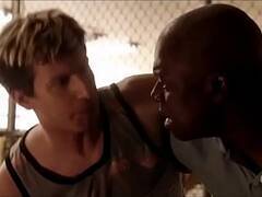 Andre Braugher and Andy Samberg Gay Kiss from TV show Brookl