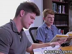 FistingCentral College Boys Get Distracted By Rough Anal Fis