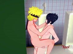Naruto Yaoi  Naruto and Sasuke Having Sex in Schools Restroo