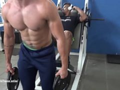 Hunks naked in public gym tv show