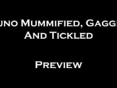 Nuno Mummified, Gagged And Tickled