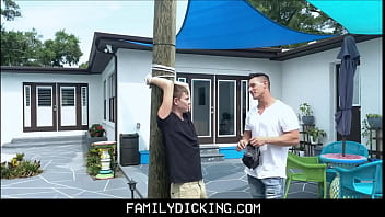 Twink Nephew Johnny Hunter Tied To Tree Fucked By Muscle Hun