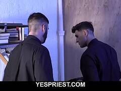 Teen boy tag teamed by sexual deviant priests in gay threeso