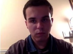 Uncut teen boy jerks off on webcam