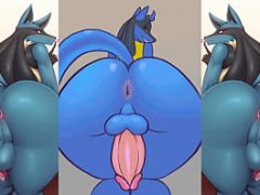 Lucario Furry Femboy Animated Compilation