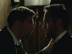 Alex DImitriades and Patrick Brammall gay kiss from movie Ru