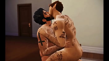 SIMS 4 Booker and his friend