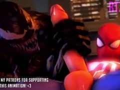Rtzero Spiderman X Venom X DeadPool Threesome Sfm