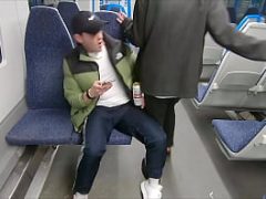 chav and random straight commute meet on a commuter train ou