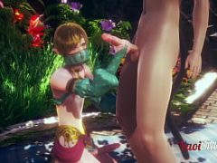 Zelda Yaoi  Link Femboy is Fucked and cums in his ass