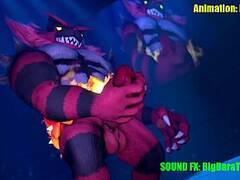 Incineroar Fucking And Jerking in Public