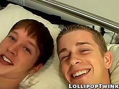 Restrained twink POV anal fucked by huge erect cock