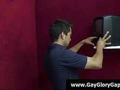 Gay hardcore gloryhole and gay handjobs 32