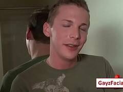 Bukkake Boys Gay Porn  Nasty bareback facial cumshot parties