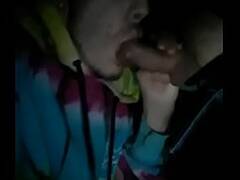 Buddy gagging me in park at night