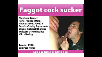 This is French faggot Stephane Bordet see him sucking cock a