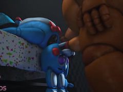 Fnaf Toy Bonnie sucks Freddy By Hstudios SFM