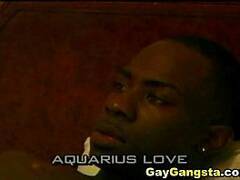Ebony Gay Gangster do Hardcore Anal Fucking Action