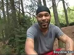 Black Gay Muscular Man Fuck WHite Skinny Boy 01