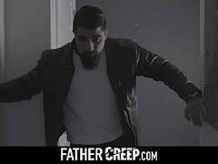 Son sucks his sleeping Dad and gets pounded barebackFATHERCR