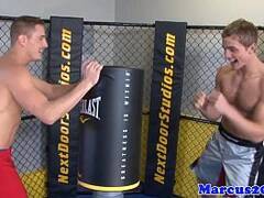 Marcus Mojo fucked by sporty mma gym stud