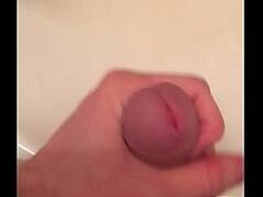 My cumshot in bathroom 17 May 2017