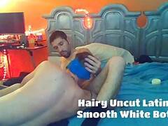 Hairy Uncut Latino Top Fucks A Smooth White Bottom Part 1