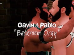 Sims 4  Backroom Orgy
