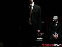 Kinky mormon rides toy