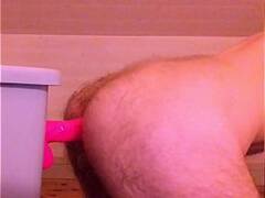 Hunk Buttfucked by Pink Dildo