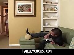 Mad Daddy Bear Throat Fucking His Young Son  FAMILYCOCKS.COM