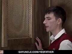 YesFather  Twink Sucks Huge Priest Cock In Church Gloryhole