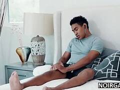 Gay jock massages amp fucks his straight black friend