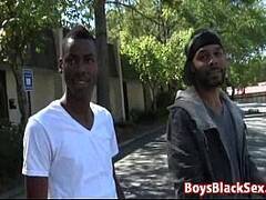 Blacks On Boys  Interracial Gay Hardcore Bareback Fuck Video