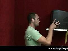 Gay hardcore gloryhole sex porn and nasty gay handjobs 25