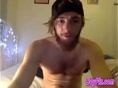 Full bearded guy webcam