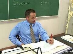 Sinful gay teacher gets nailed by gay student in classroom