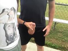 Gay fucking in public place  making porn videos