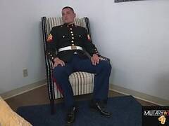 MARINE ROUND TWO, JACKING OFF IN MY DRESS BLUES