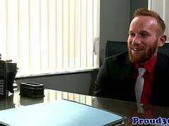 Mature office assfucking hunk in in suit
