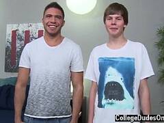 Gay friend watches straight friend jack off Tommy White Tops