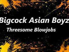 Asian Boyz Threesome Blowjobs