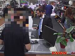 Customer lost his job and tries to pawn his office equipment