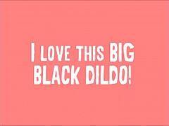 My Anal Lust  I Love This Big Black Dildo!