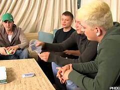 Hot married studs assfucking hard after poker game
