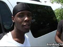 BlacksOnBoys  Black Muscular Gay Dude Fucks White Boy 32