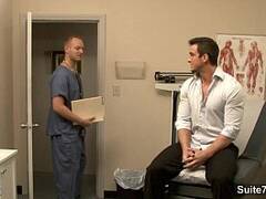 Hot gay gets ass inspected by doctor